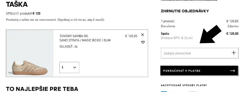 Adidas zľavový kód