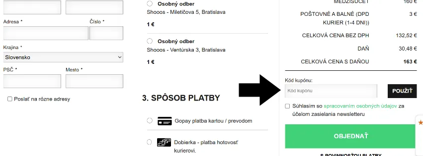 Shooos zľavový kód