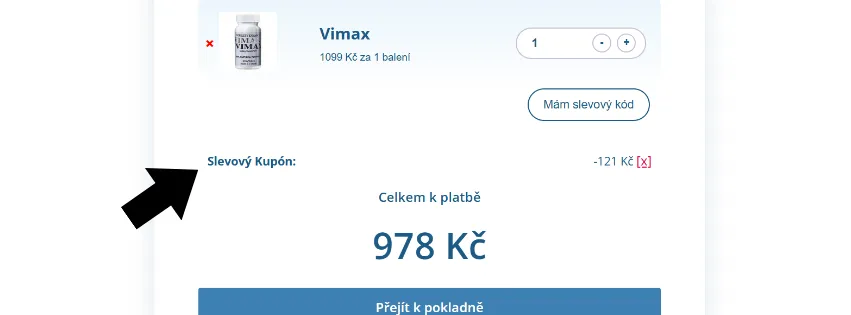 Vimax slevový kód