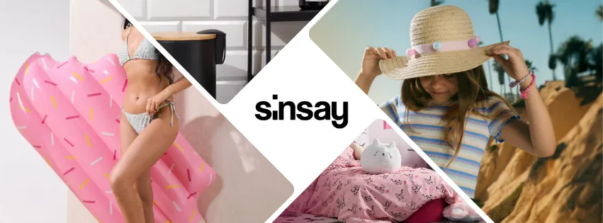 Ilustračné produkty z Sinsay.com – trendy oblečenie, športové outfity, plavky a štýlové doplnky pre každodenný štýl