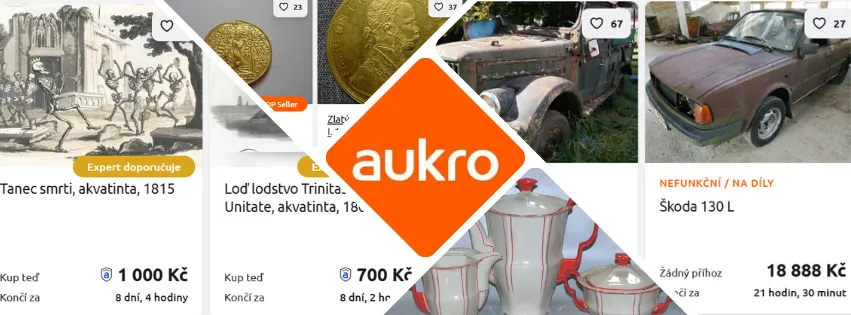 Ilustrační produkty z Aukro.cz – elektronika, móda, sběratelské předměty i domácí vybavení v aktuálních nabídkách