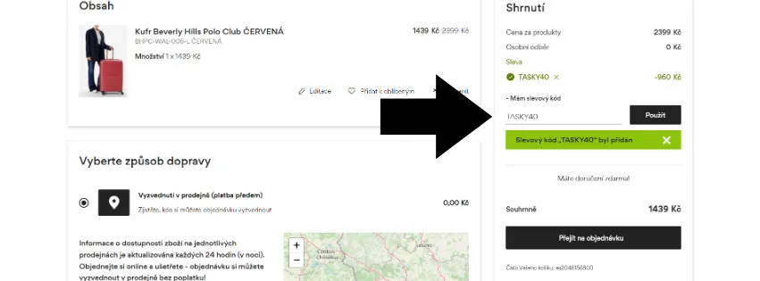 CCC slevový kód