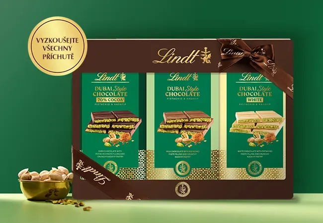 Dubai Style čokoláda od značky Lindt v elegantním balení