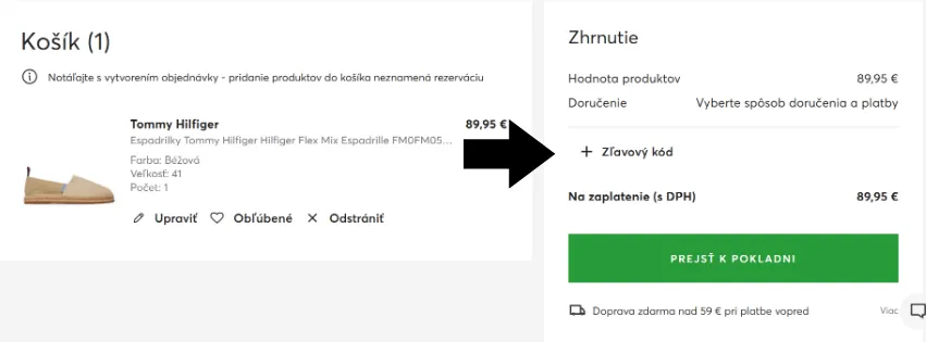 eObuv zľavový kód