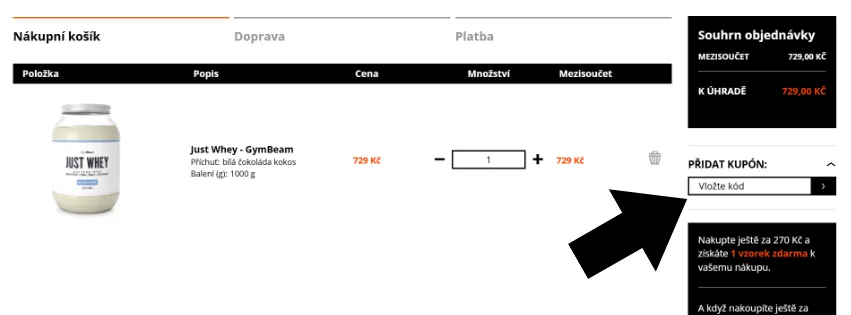 GymBeam zľavový kód