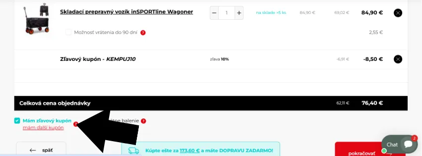 inSPORTline zľavový kód