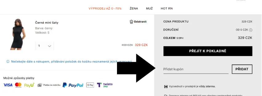  Cropp slevový kód