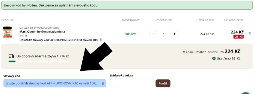 Grizly slevový kód