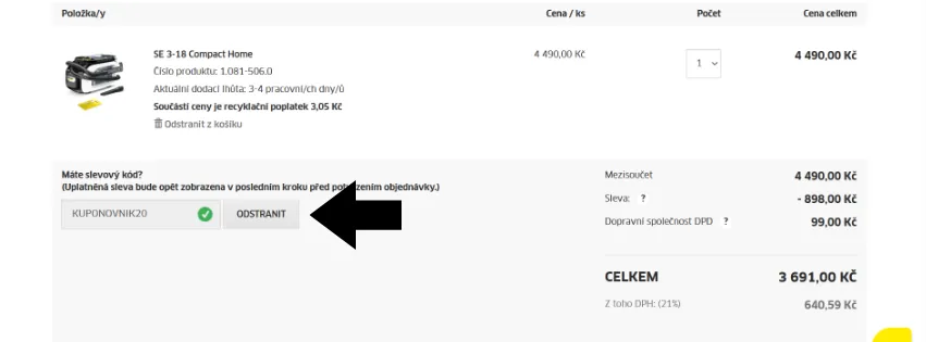 Kärcher slevový kód