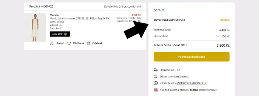 Modivo slevový kód
