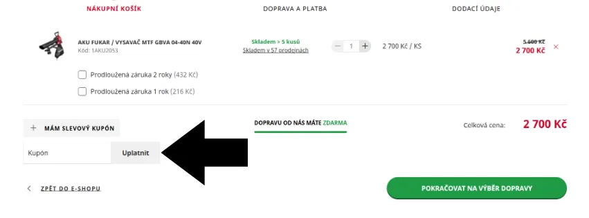 Mountfield slevový kód