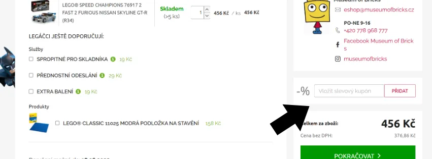 Museumofbricks slevový kód