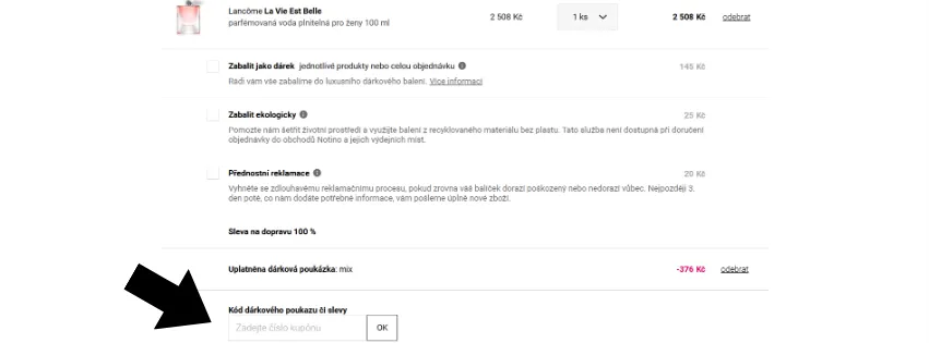 Notino slevový kód