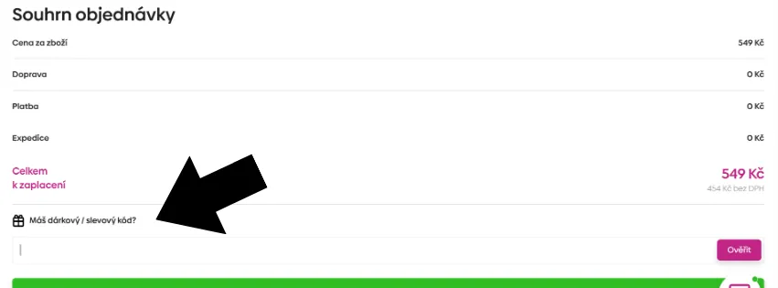 Smarty slevový kód