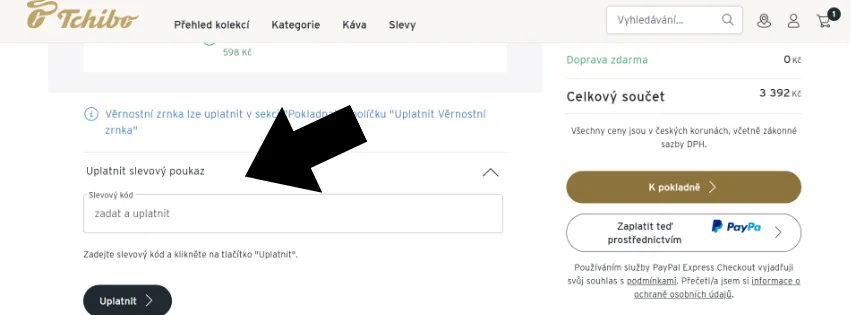 Tchibo slevový kód