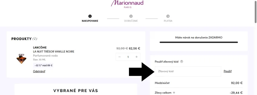 Marionnaud zľavový kód