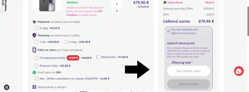Mobilonline zľavový kód
