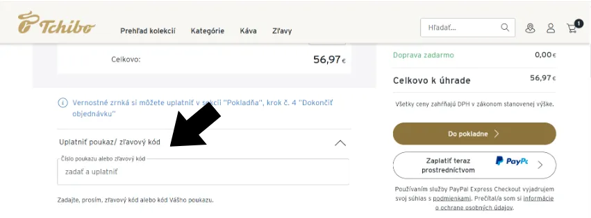 Tchibo zľavový kód