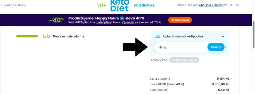 KetoDiet slevový kód