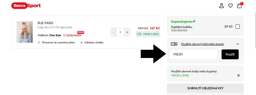 BezvaSport slevový kód
