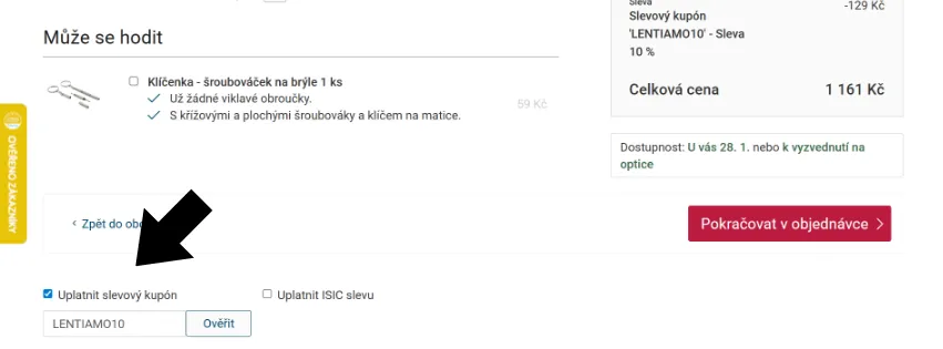 Lentiamo slevový kód