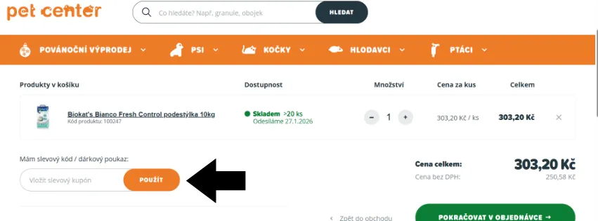Petcenter slevový kód